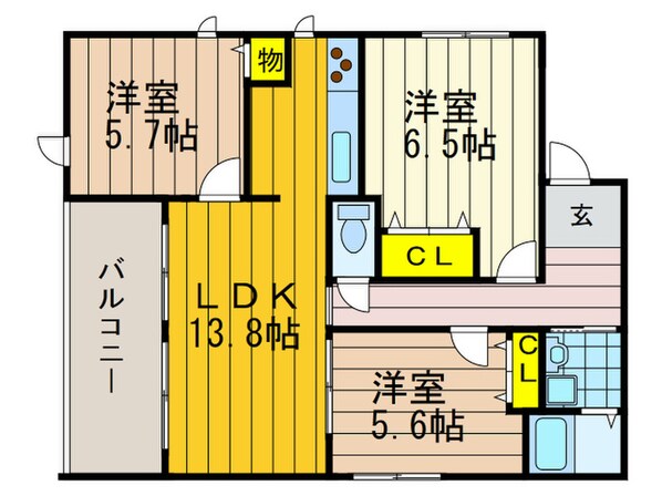 ＡＰＡＲＴＭＥＮＴ樟風館の物件間取画像